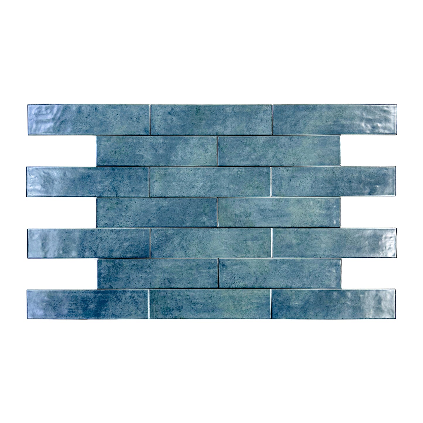 Aurora Vibes  Series Sea Green  Semimatte Porcelain Artisanal Tile