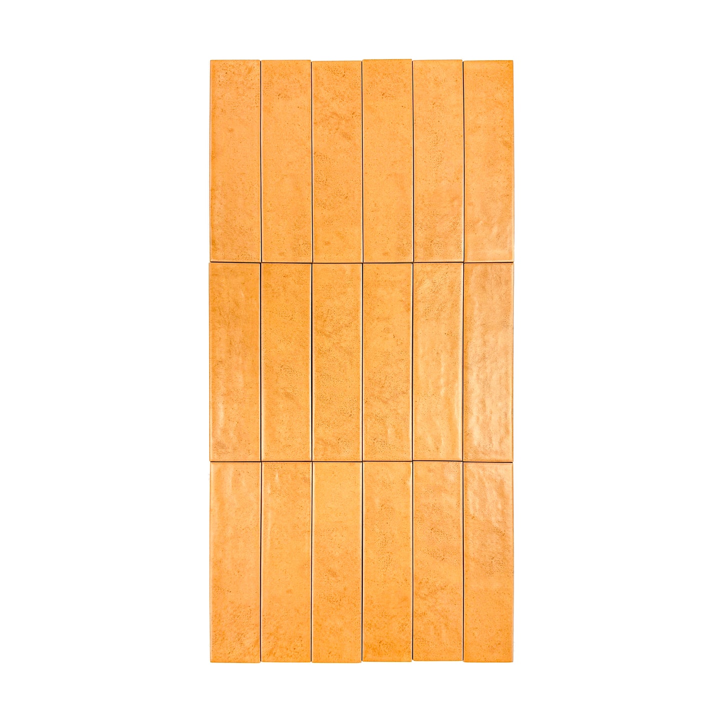 Aurora Vibes  Series Dark Orange  Semimatte Porcelain Artisanal Tile