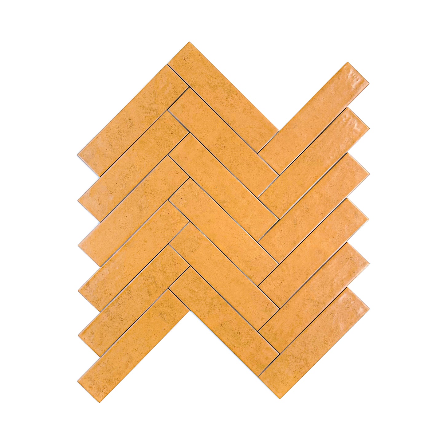 Aurora Vibes  Series Dark Orange  Semimatte Porcelain Artisanal Tile