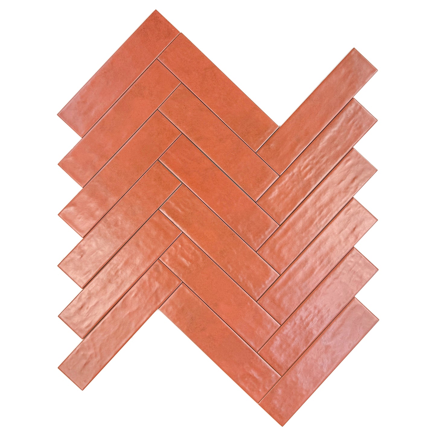 Aurora Vibes  Series Light Coral  Semimatte Porcelain Artisanal Tile