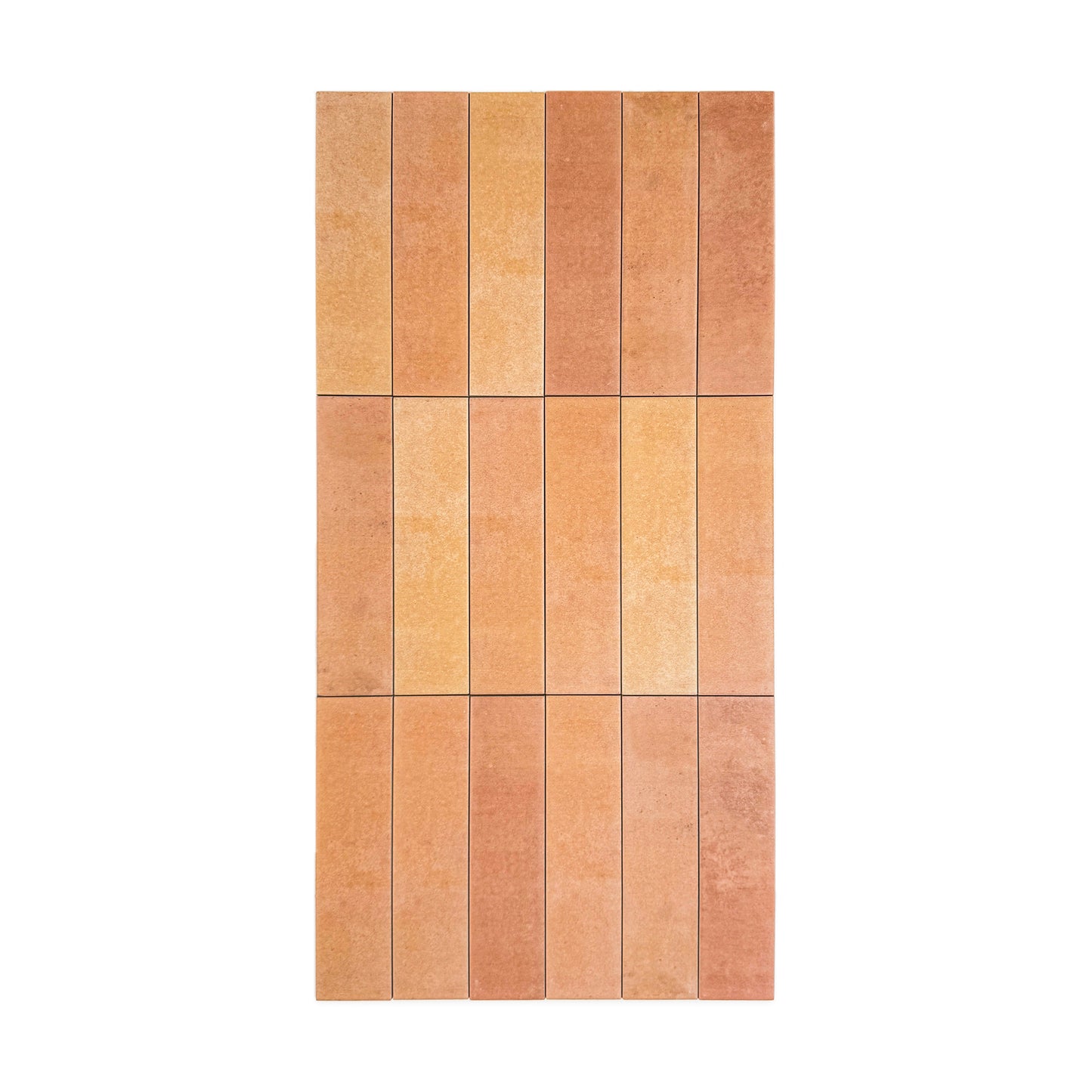 Aurora Vibes  Series Sandy Brown & peach puff Matte Porcelain Artisanal Tile