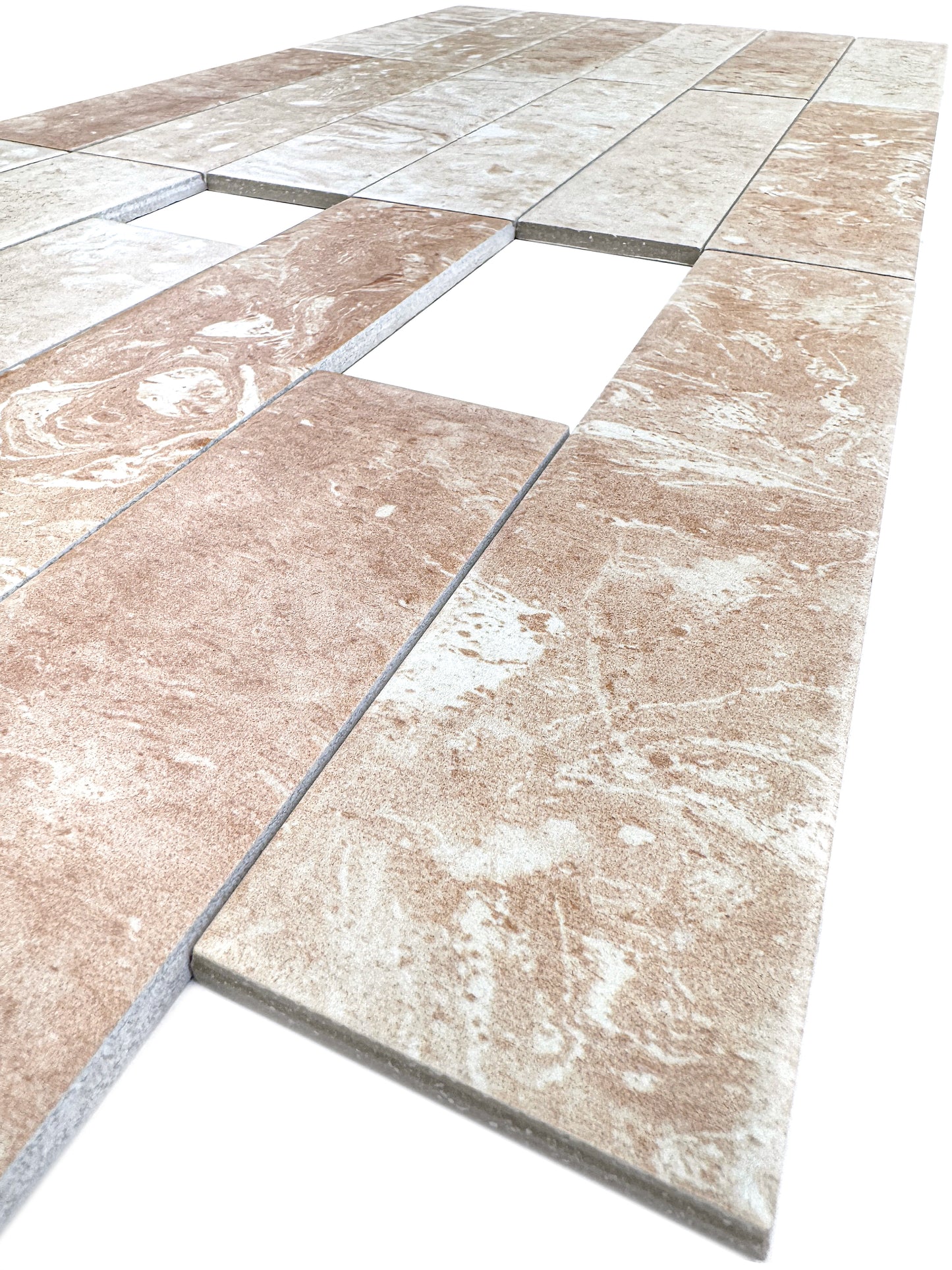 Aurora Vibes  Series Rossa Pink Matte Porcelain Artisanal Tile