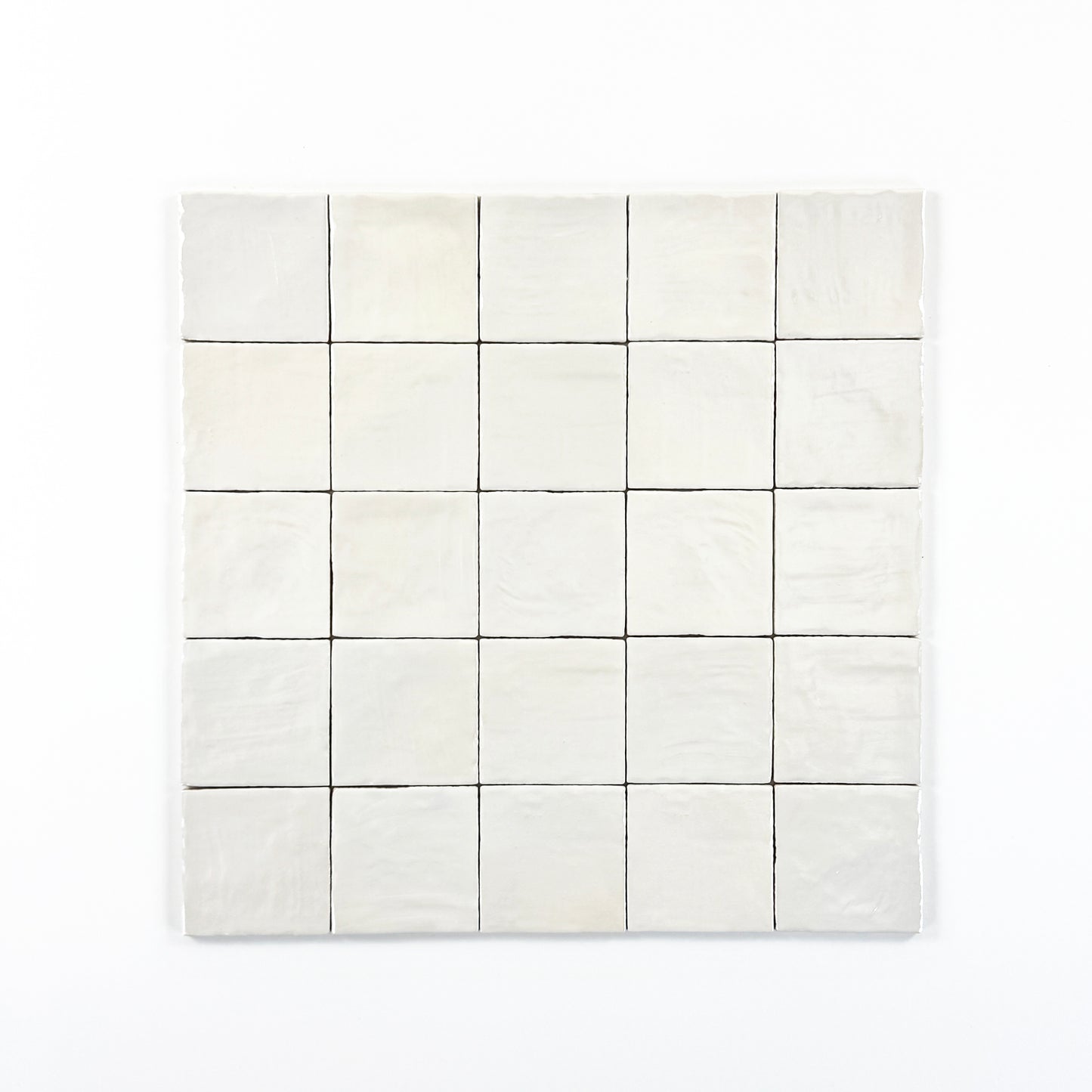 Spanish Moonlight Pearl Series Light Beige Semimatte Ceramic Artisanal Tile