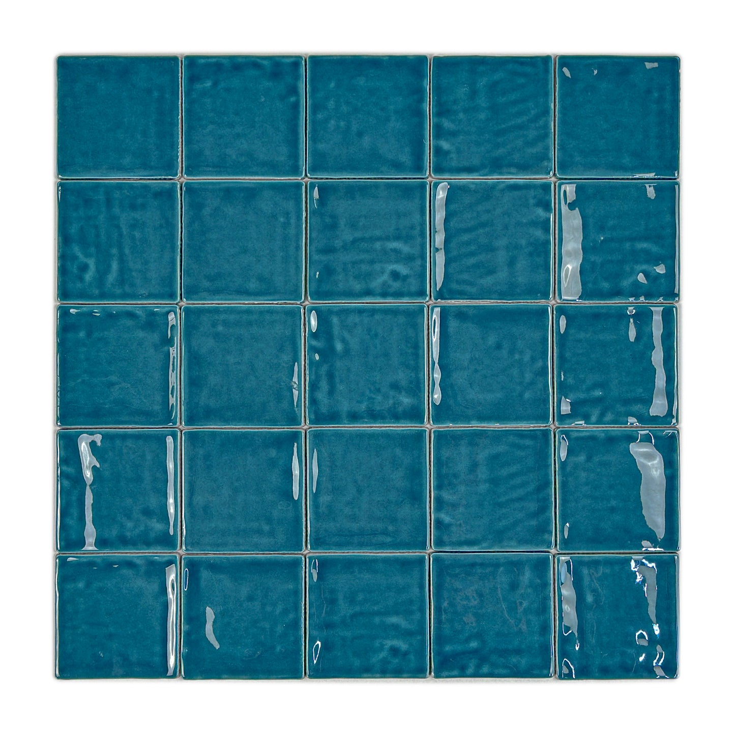 Portofino Series Capri Blue Handmade High Gloss Crackle Glaze Ceramic Tile