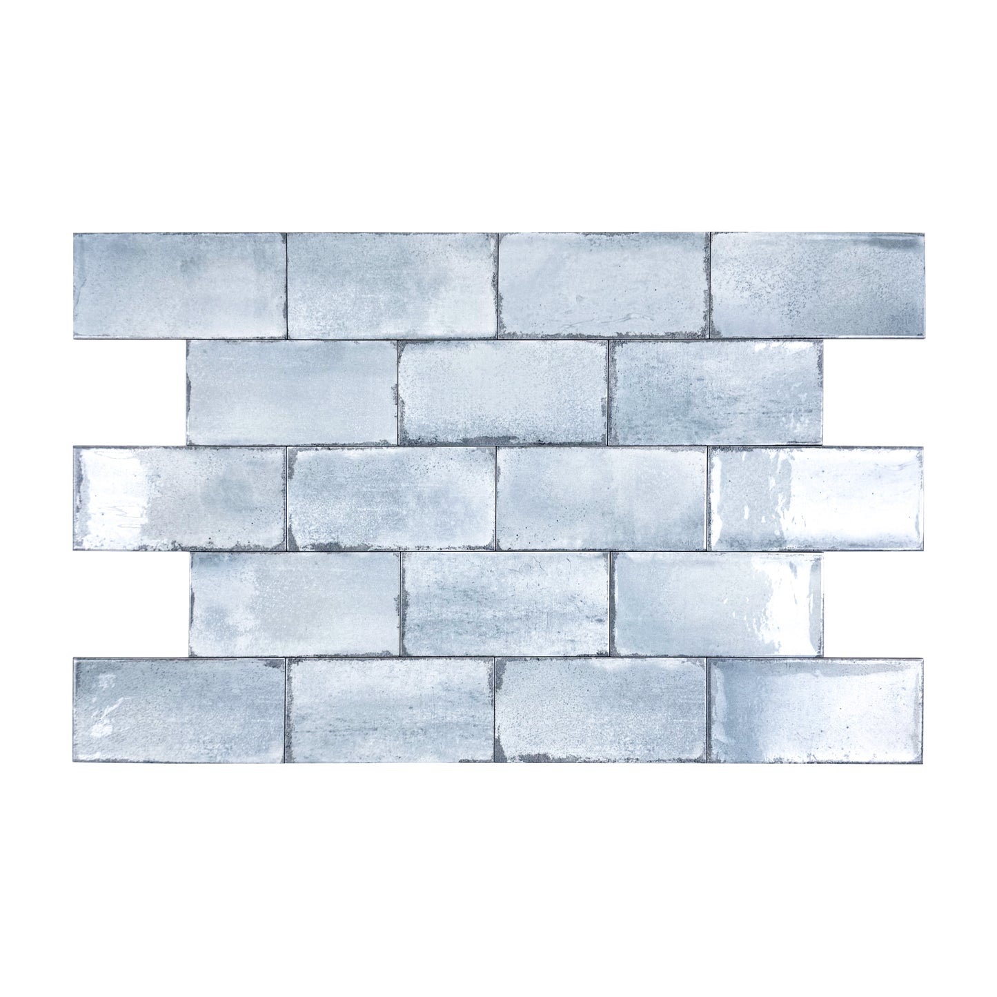 Soft green Glossy Ceramic Artisanal Tile