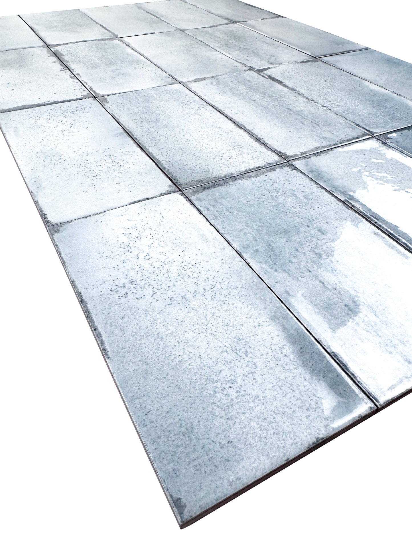 Soft green Glossy Ceramic Artisanal Tile