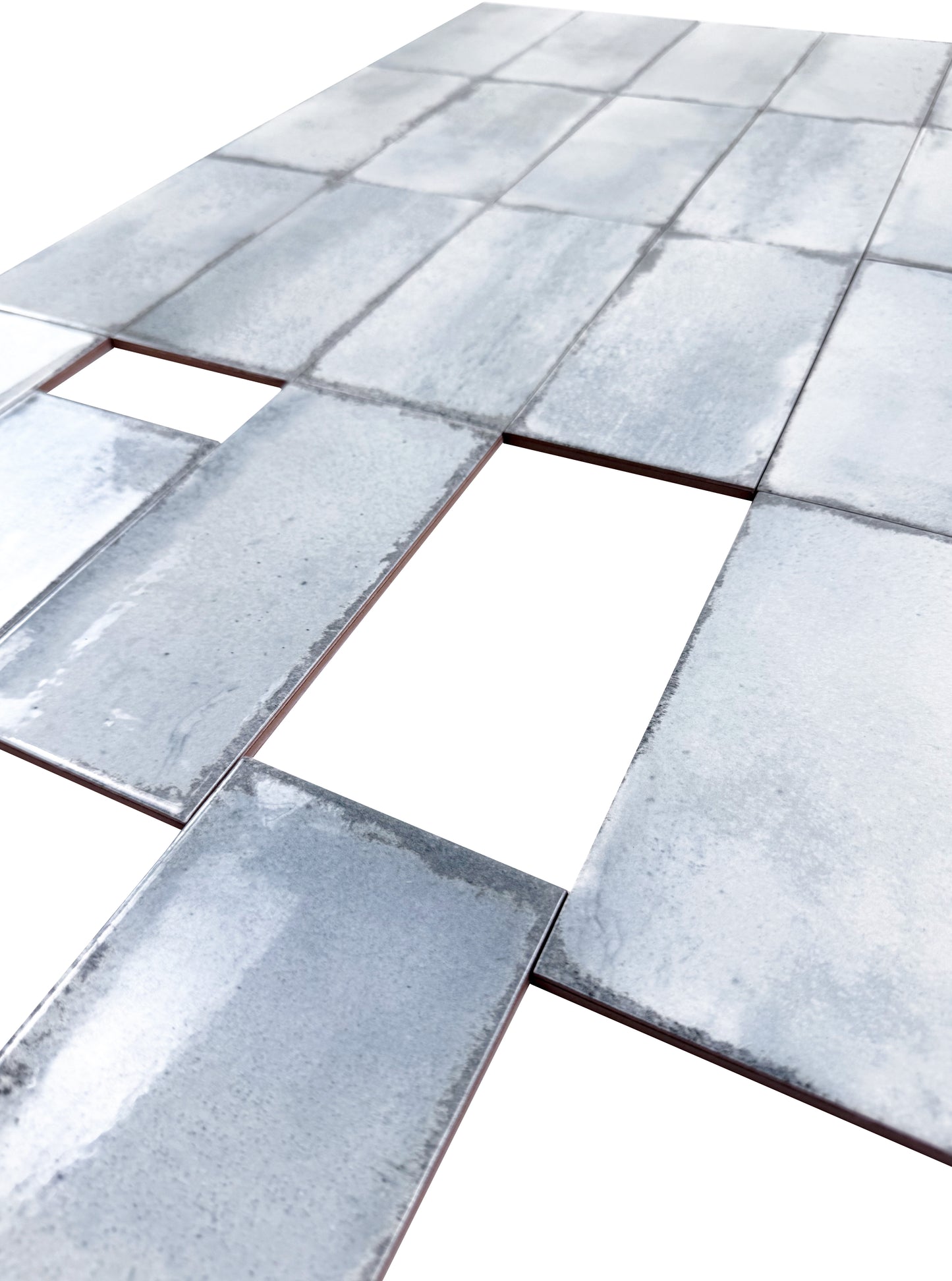 Soft green Glossy Ceramic Artisanal Tile