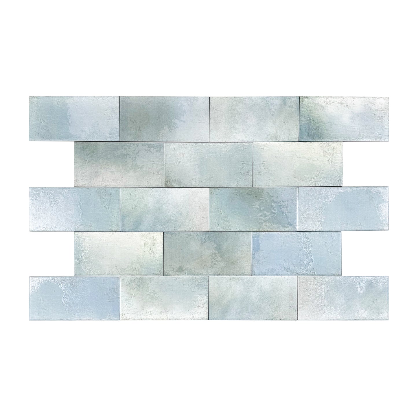 Seafoam Mint Matte Ceramic Artisanal Tile