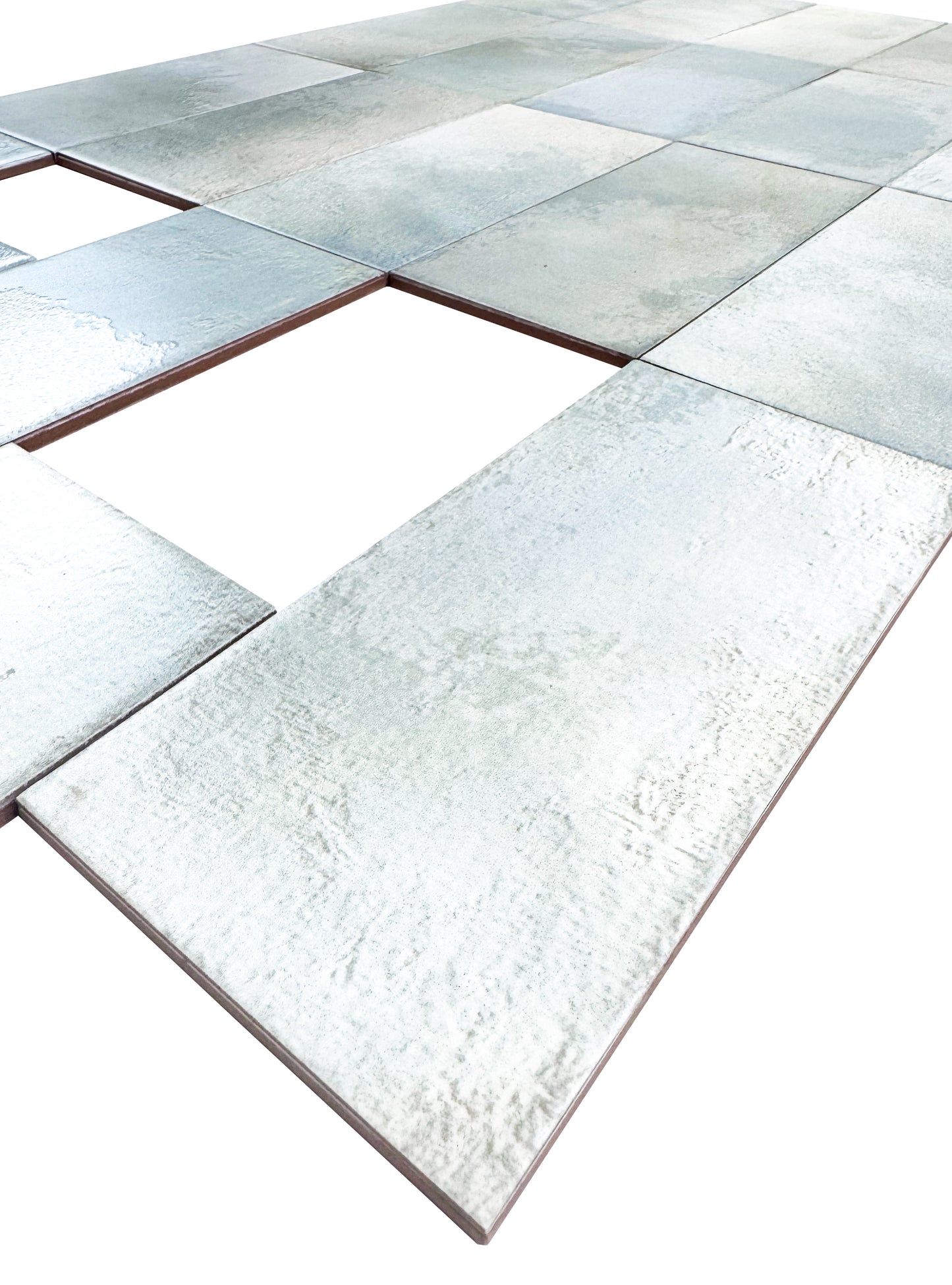 Seafoam Mint Matte Ceramic Artisanal Tile