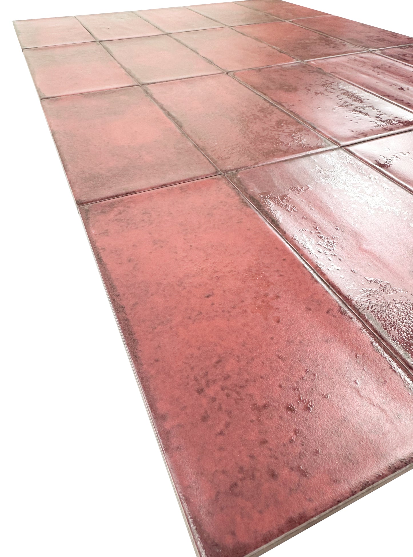 Ruby Red Matte Ceramic Artisanal Tile