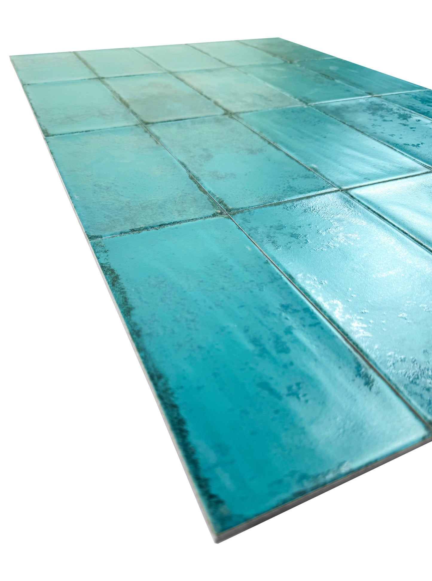 Forest Green Matte Ceramic Artisanal Tile