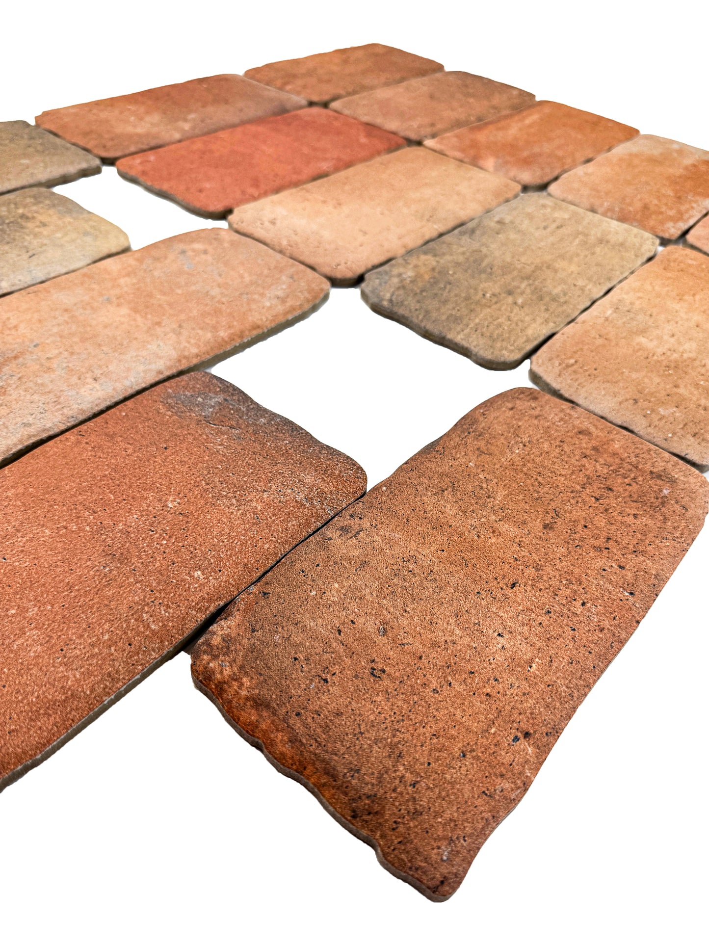 Deep Red Matte Porcelain Artisanal Tile