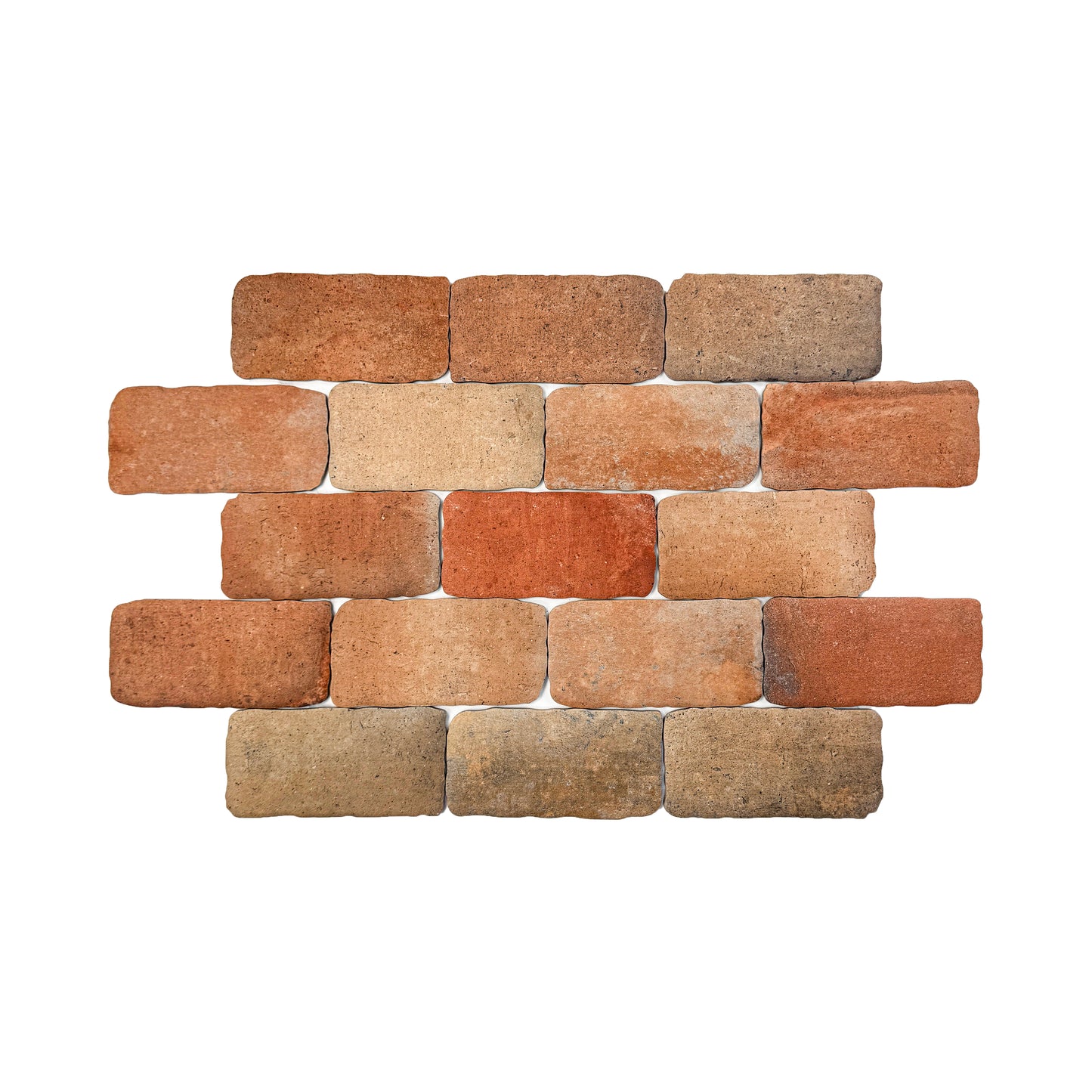 Deep Red Matte Porcelain Artisanal Tile