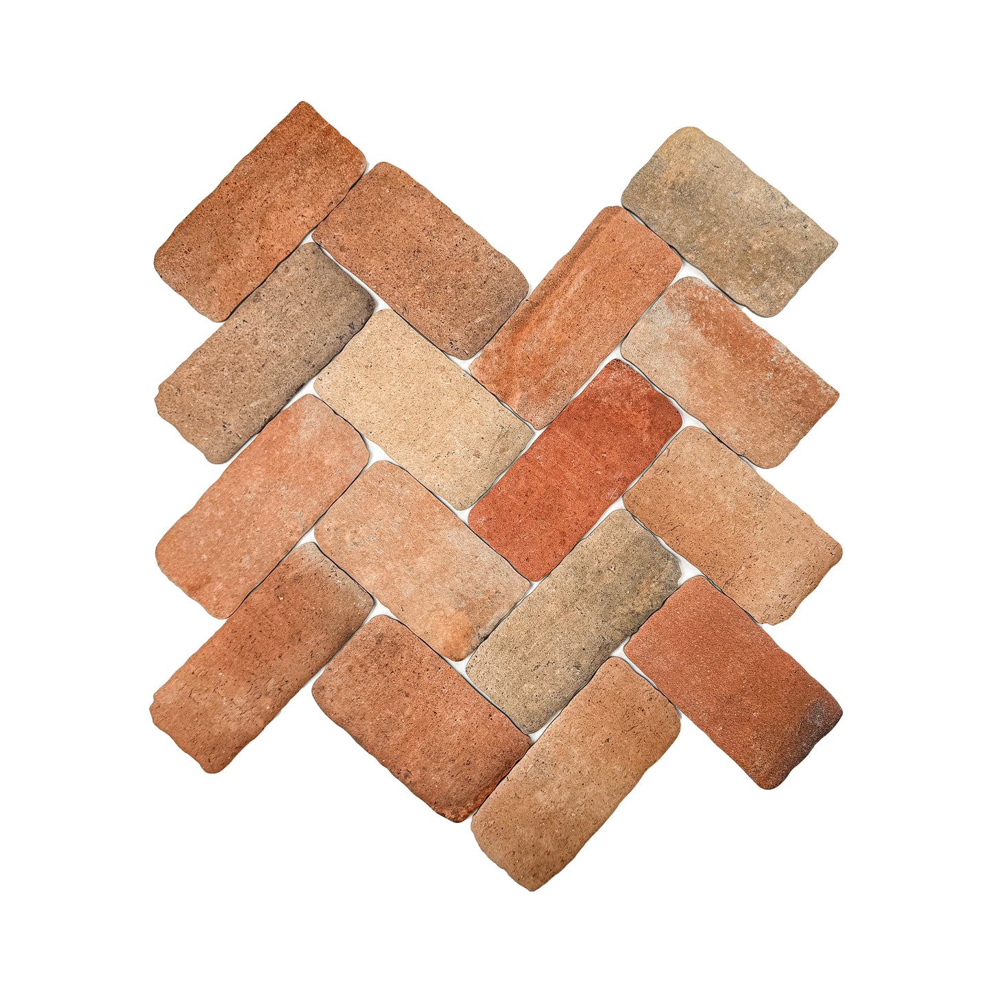 Deep Red Matte Porcelain Artisanal Tile