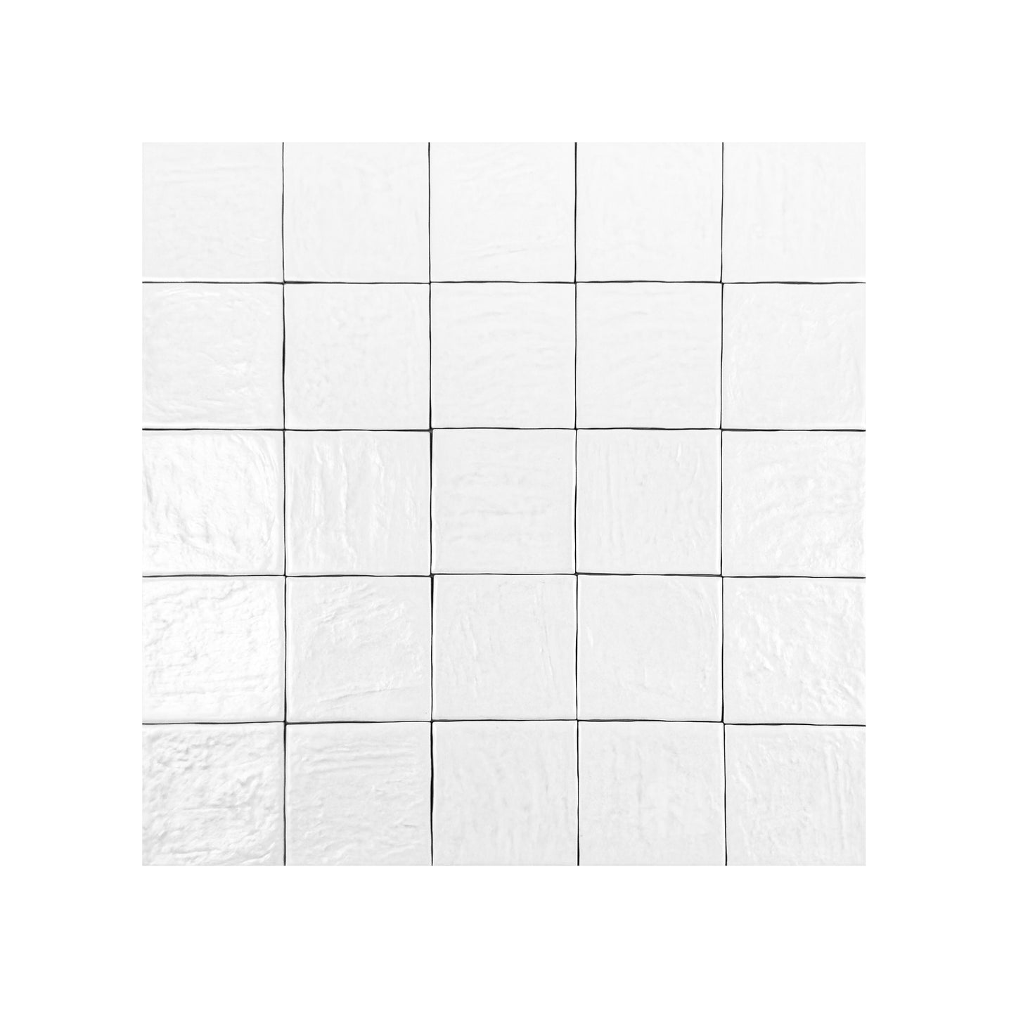 Pearl Luxe Series Pearl White Semimatte Perlescent Ceramic Artisanal Tile