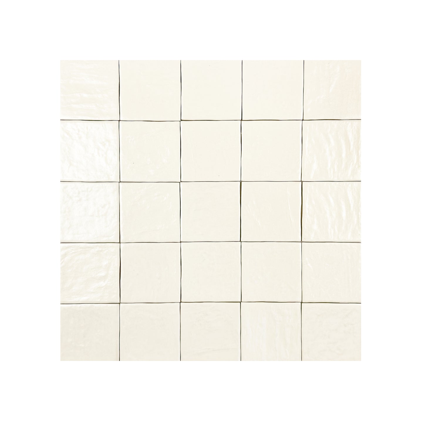 Pearl Luxe Series Light Beige Semimatte Perlescent Ceramic Artisanal Tile