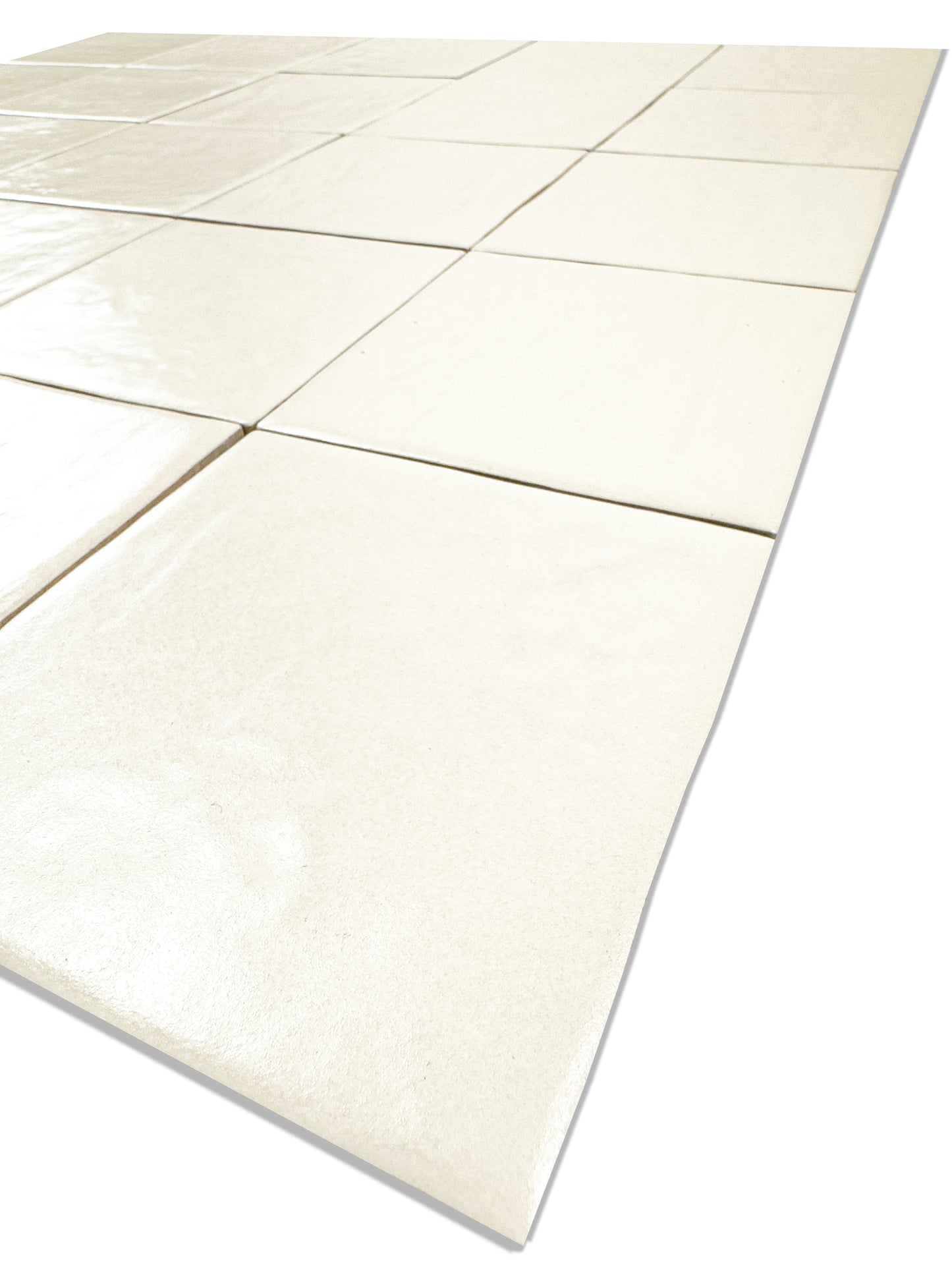 Pearl Luxe Series Light Beige Semimatte Perlescent Ceramic Artisanal Tile