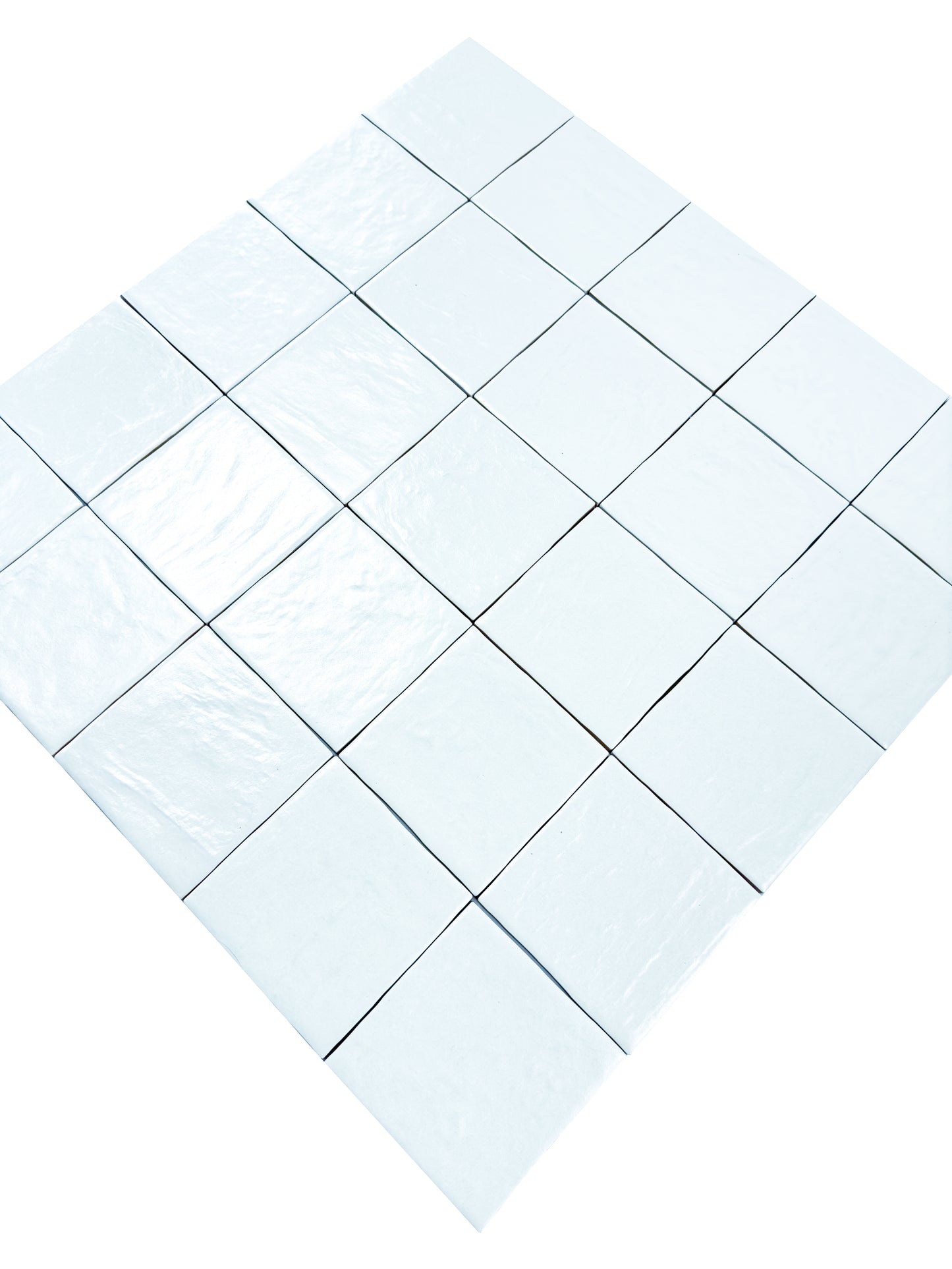 Pearl Luxe Series Sky Blue Semimatte Perlescent Ceramic Artisanal Tile