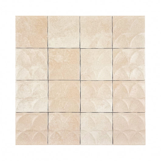 Artisan Essence Textured Beige Matte Porcelain Artisanal Tile