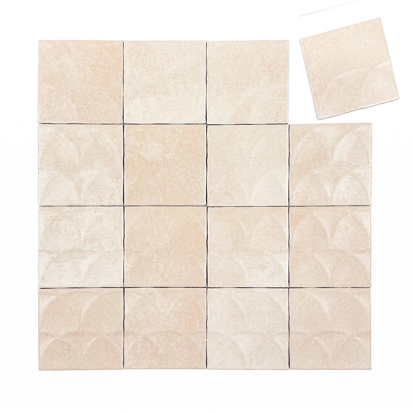 Artisan Essence Textured Beige Matte Porcelain Artisanal Tile