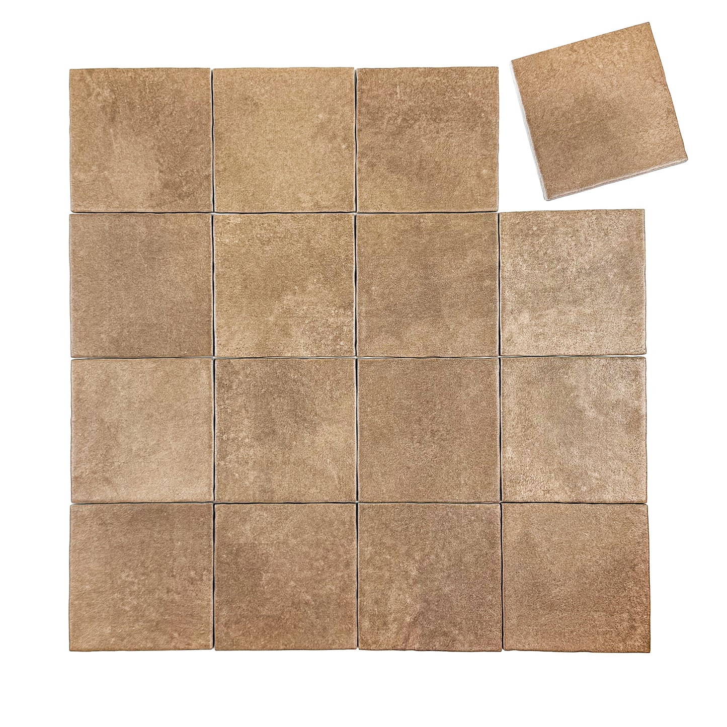 Artisan Essence Bright Orange Matte Porcelain Artisanal Tile