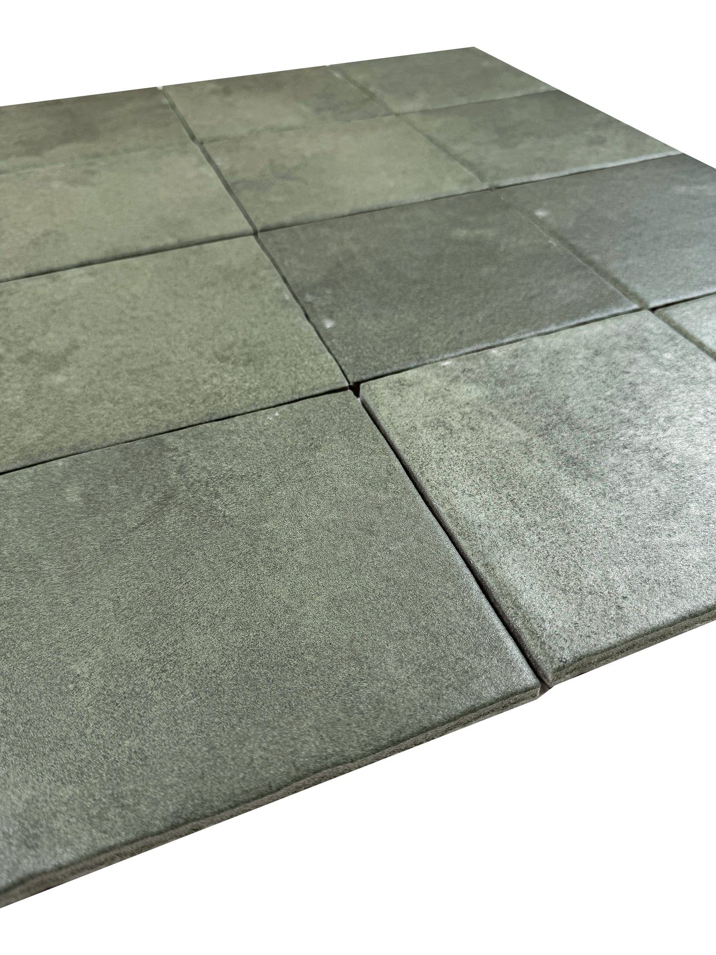 Artisan Essence Earthy Green Matte Porcelain Artisanal Tile