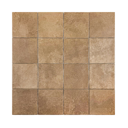 Artisan Essence Bright Orange Matte Porcelain Artisanal Tile