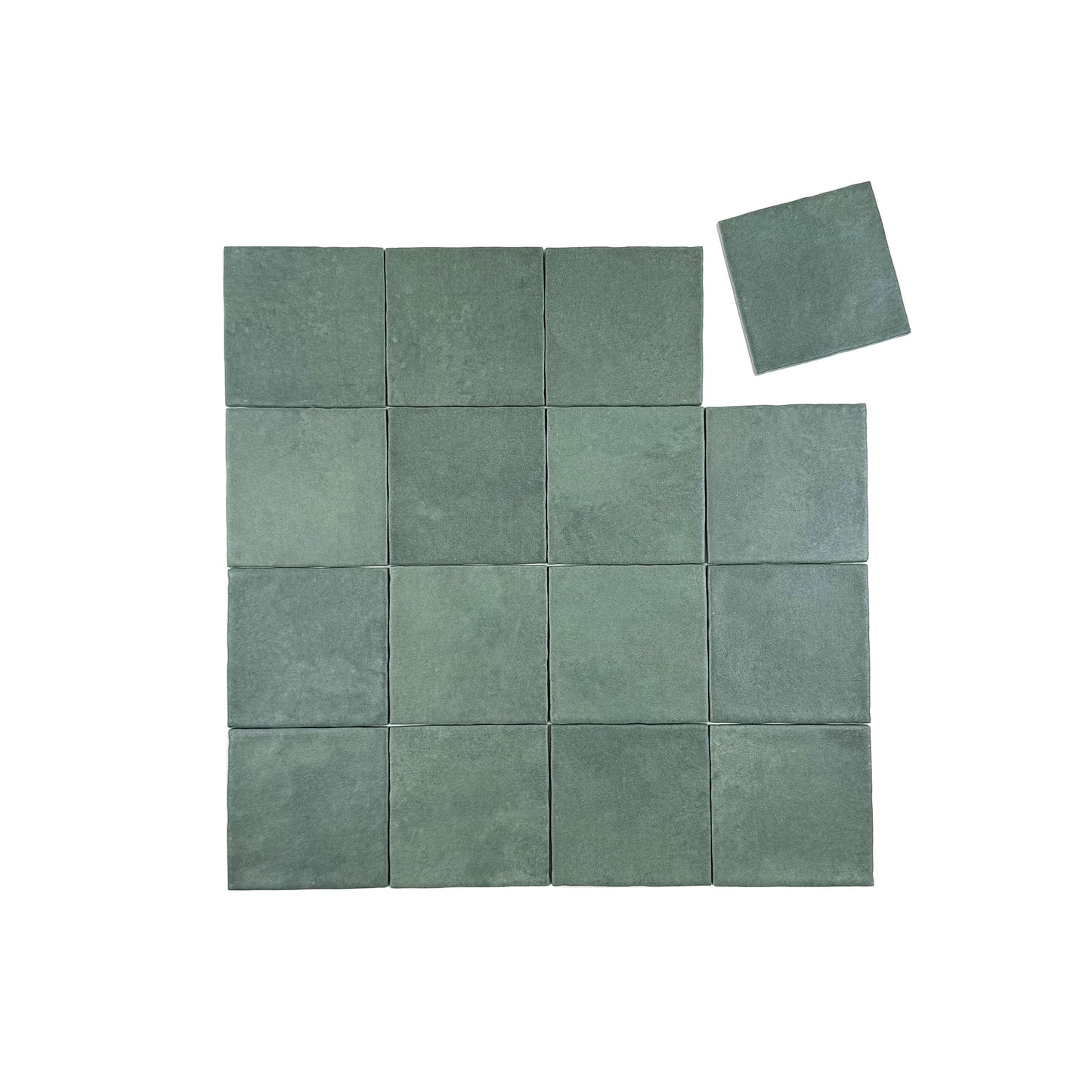 Artisan Essence Rich Garden Green Matte Porcelain Artisanal Tile