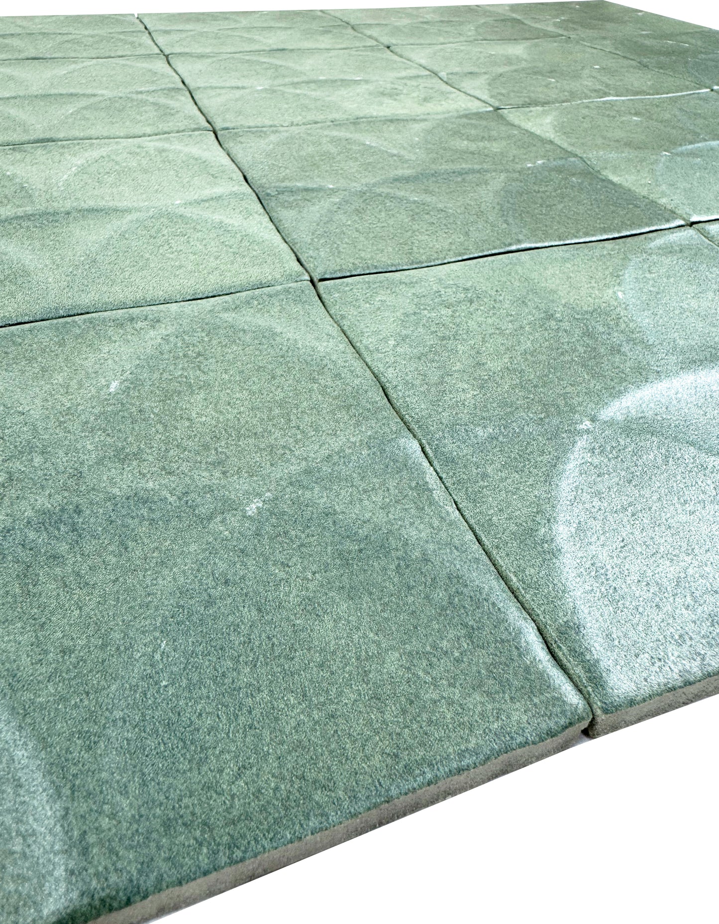 Artisan Essence Textured Garden Green Matte Porcelain Artisanal Tile