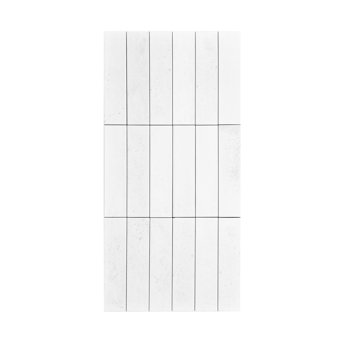 Bright White Glossy Porcelain Artisanal Tile