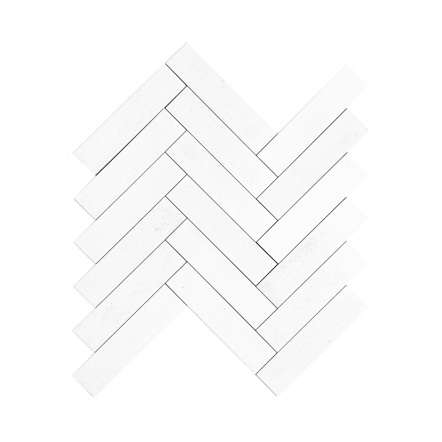 Bright White Glossy Porcelain Artisanal Tile