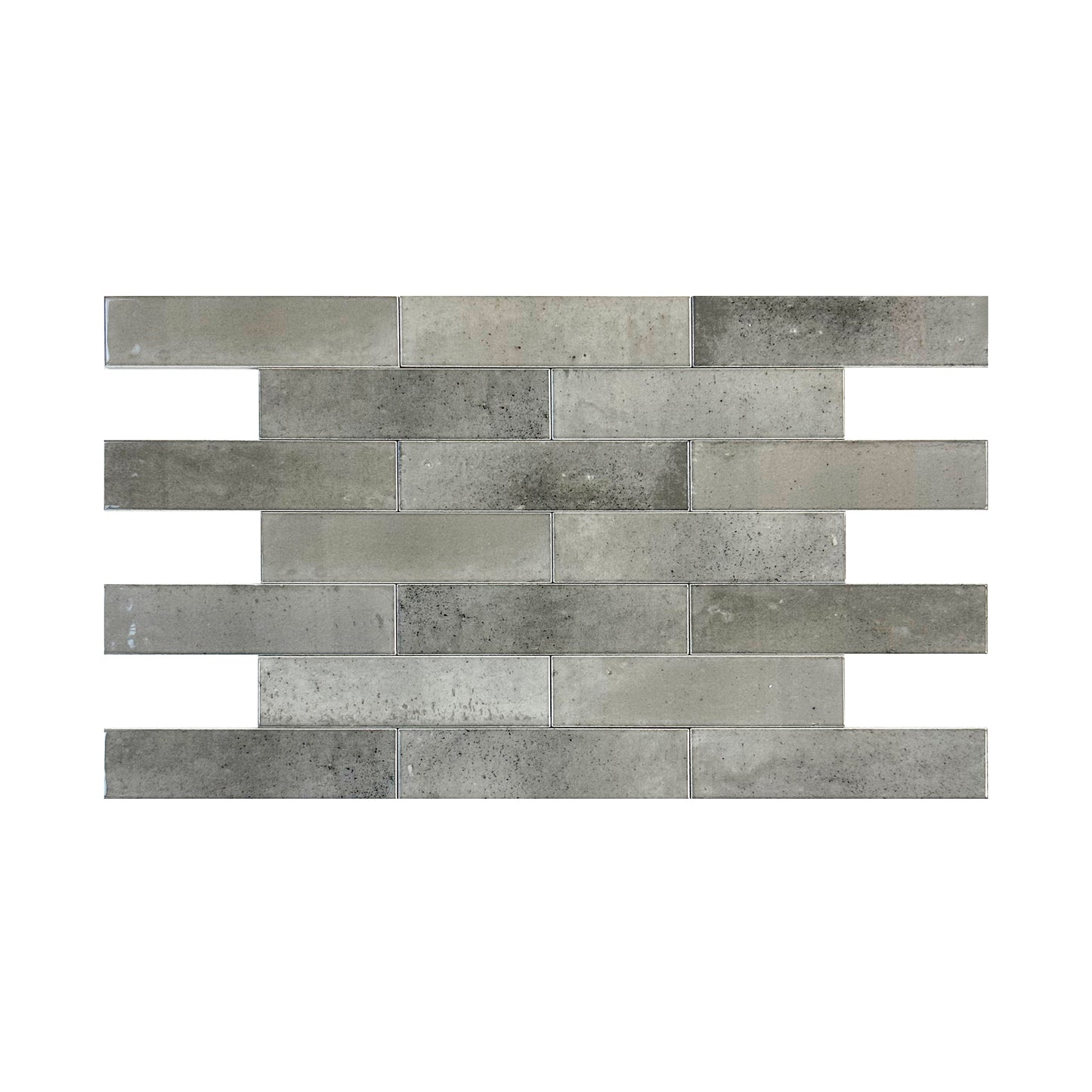 Charcoal Grey Glossy Porcelain Artisanal Tile