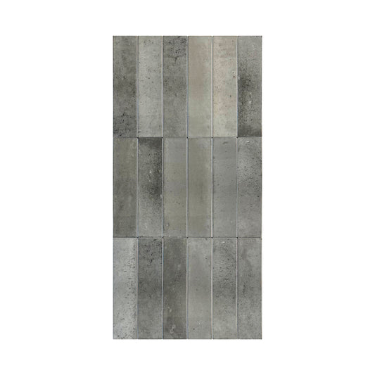Charcoal Grey Glossy Porcelain Artisanal Tile