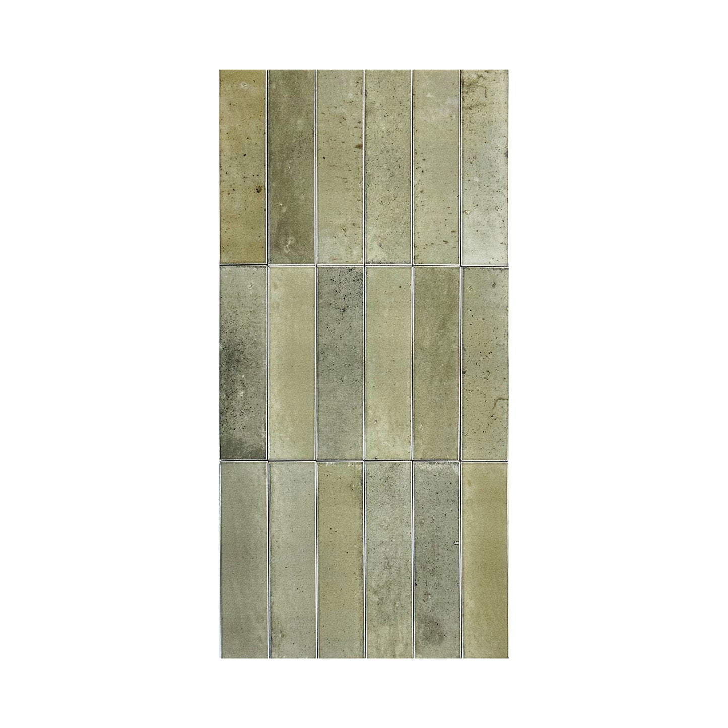 Grass Green Glossy Porcelain Artisanal Tile