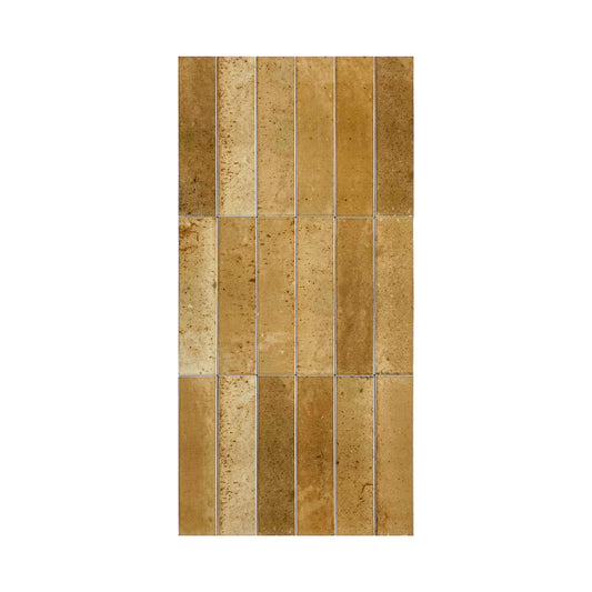 Warm Brown Glossy Porcelain Artisanal Tile