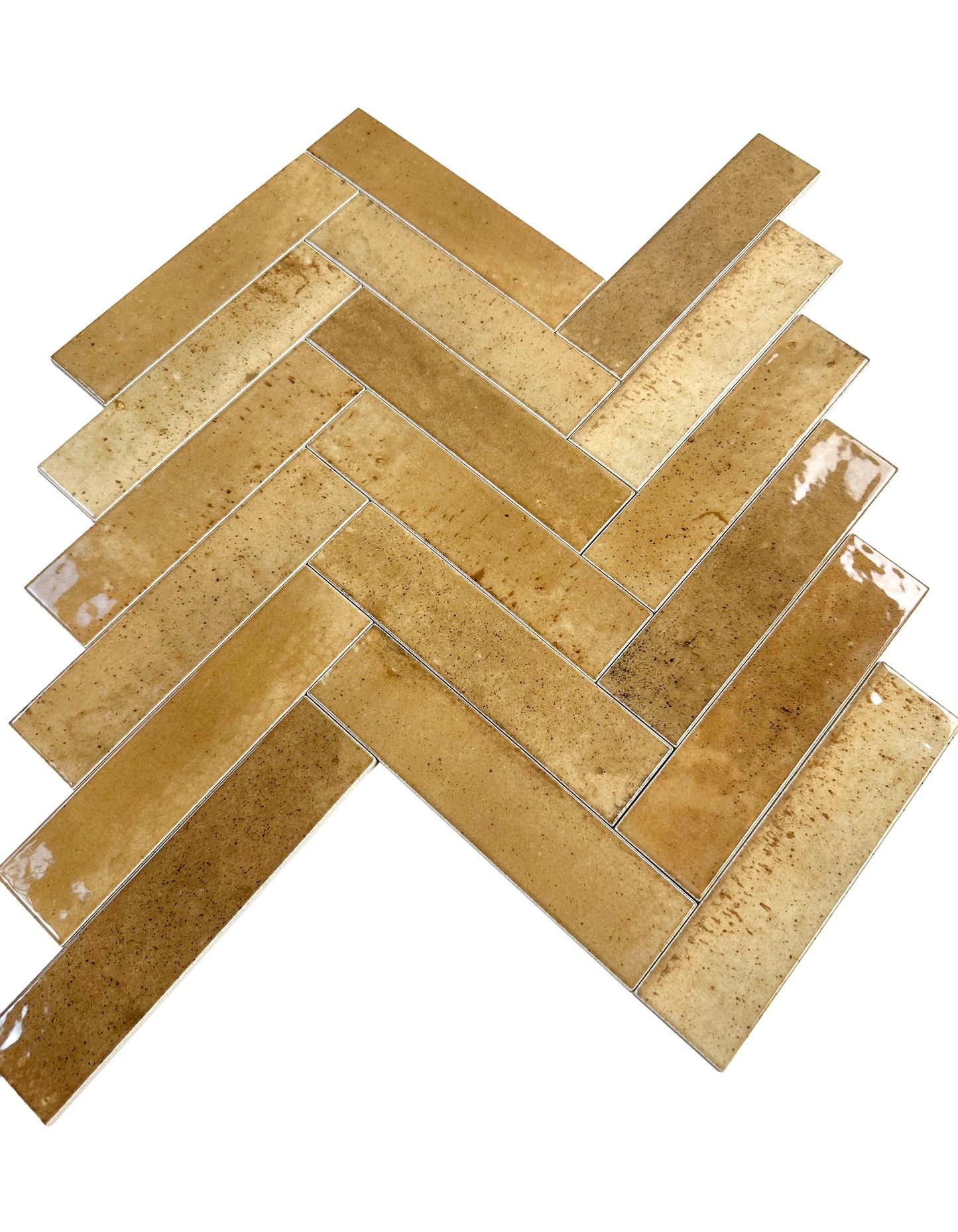 Warm Brown Glossy Porcelain Artisanal Tile