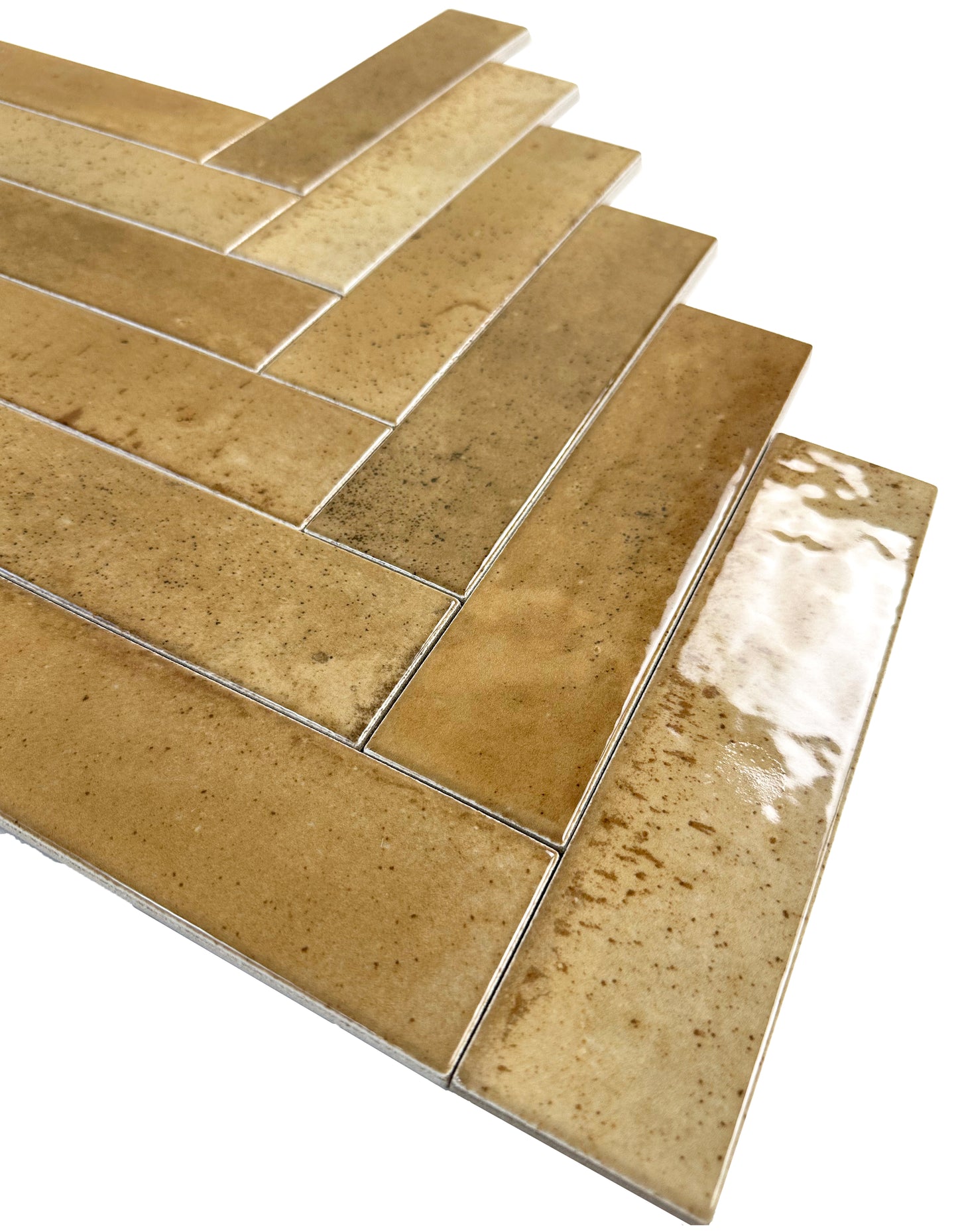 Warm Brown Glossy Porcelain Artisanal Tile
