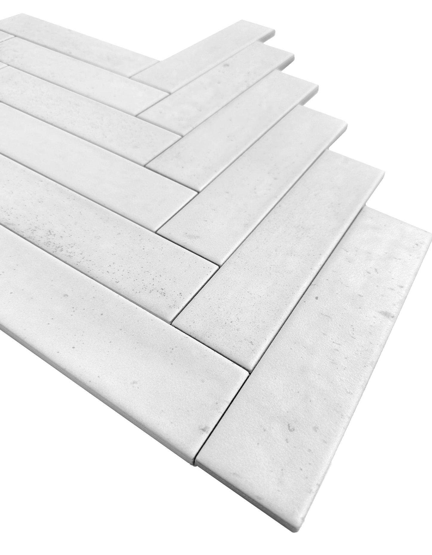 White Matte Porcelain Artisanal Tile