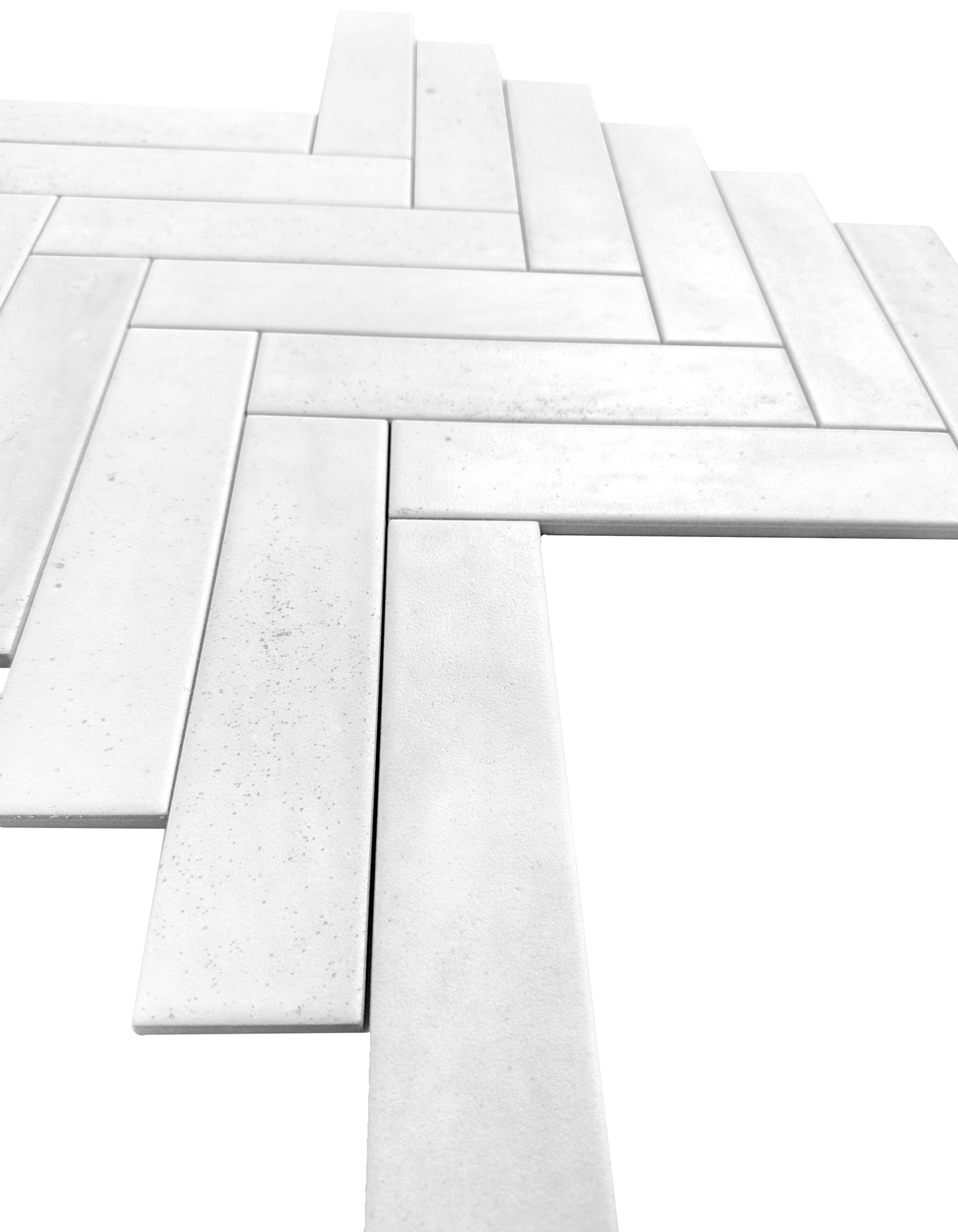 White Matte Porcelain Artisanal Tile