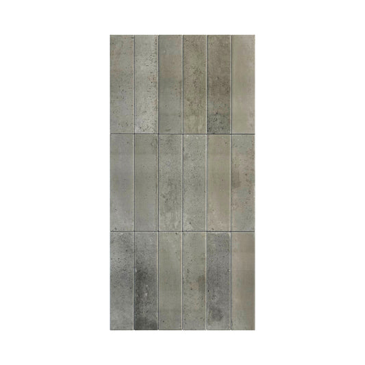 Dark Grey Matte Porcelain Artisanal Tile