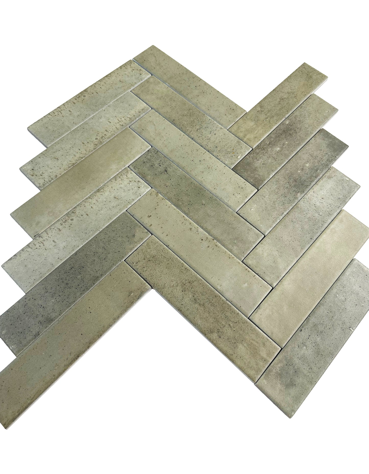 Muted Grass Green Matte Porcelain Artisanal Tile