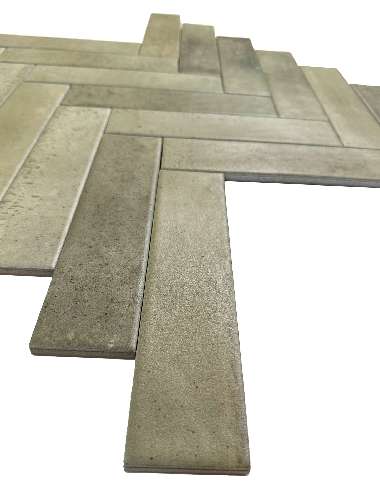 Muted Grass Green Matte Porcelain Artisanal Tile