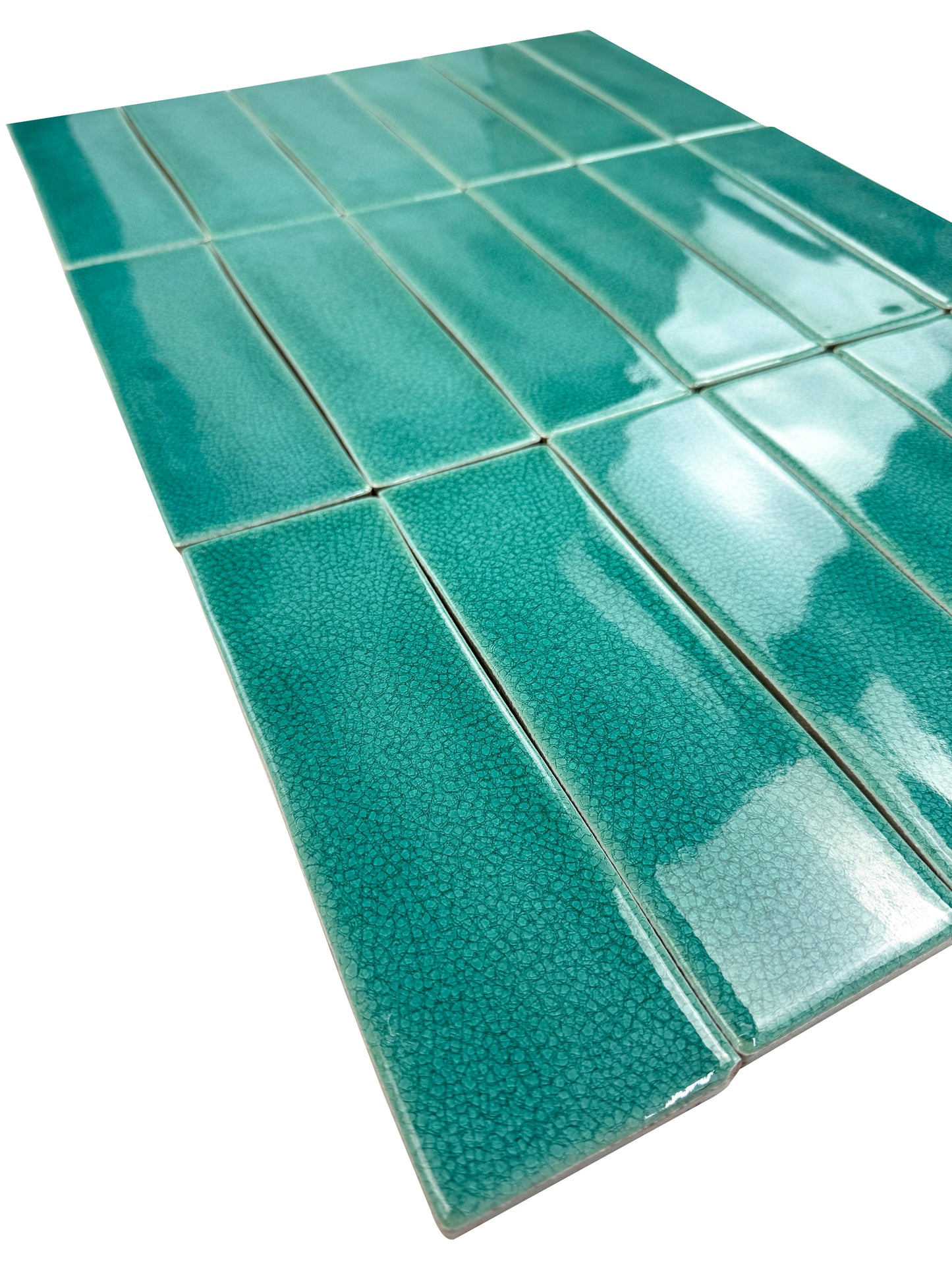 Sky Blue Glossy Crackle Porcelain Artisanal Tile