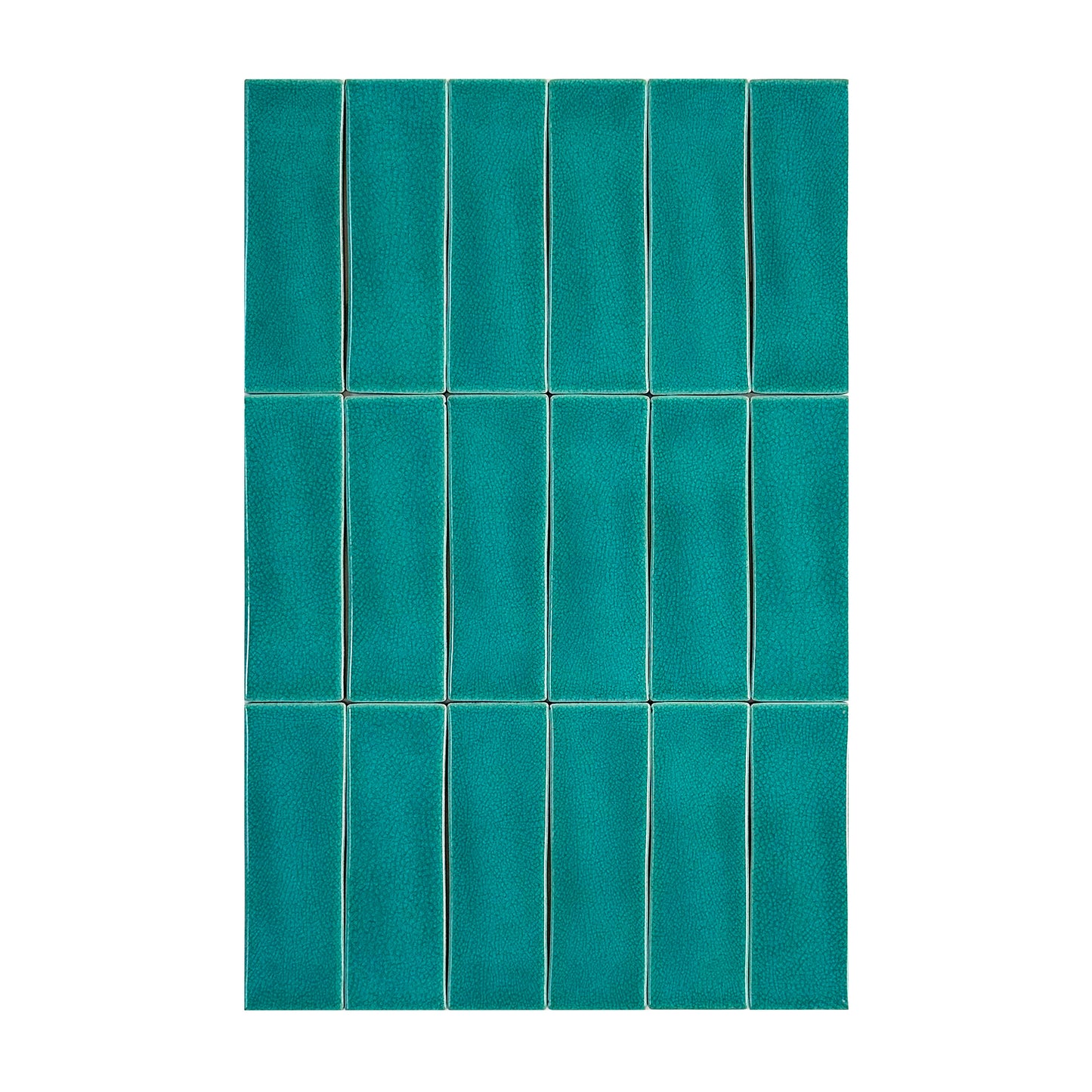 Sky Blue Glossy Crackle Porcelain Artisanal Tile