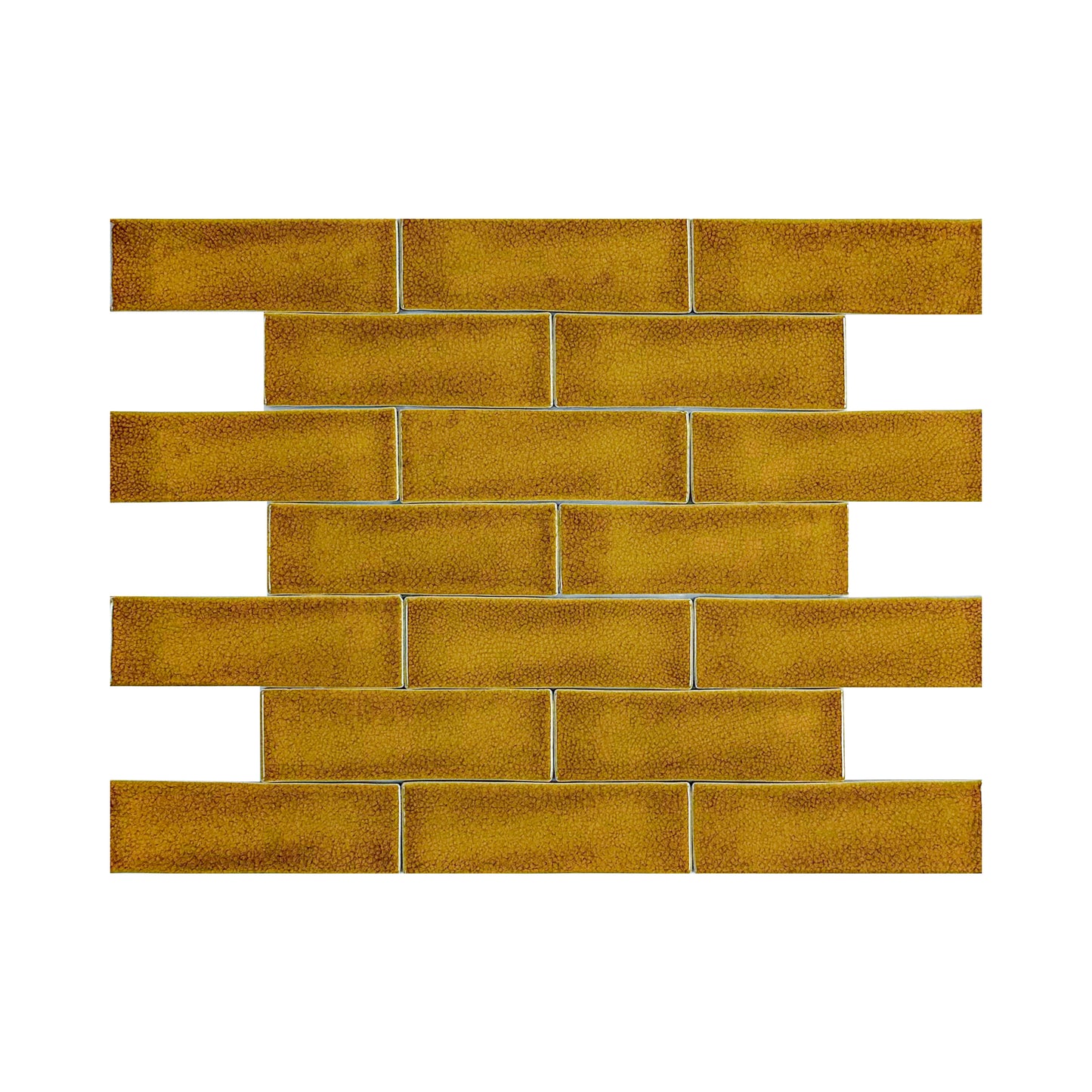 Light Coffee Glossy Crackle Porcelain Artisanal Tile