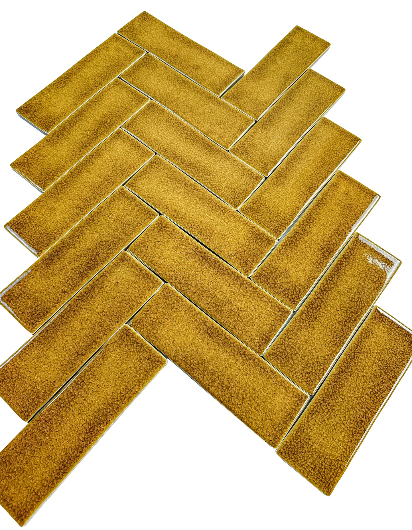 Light Coffee Glossy Crackle Porcelain Artisanal Tile