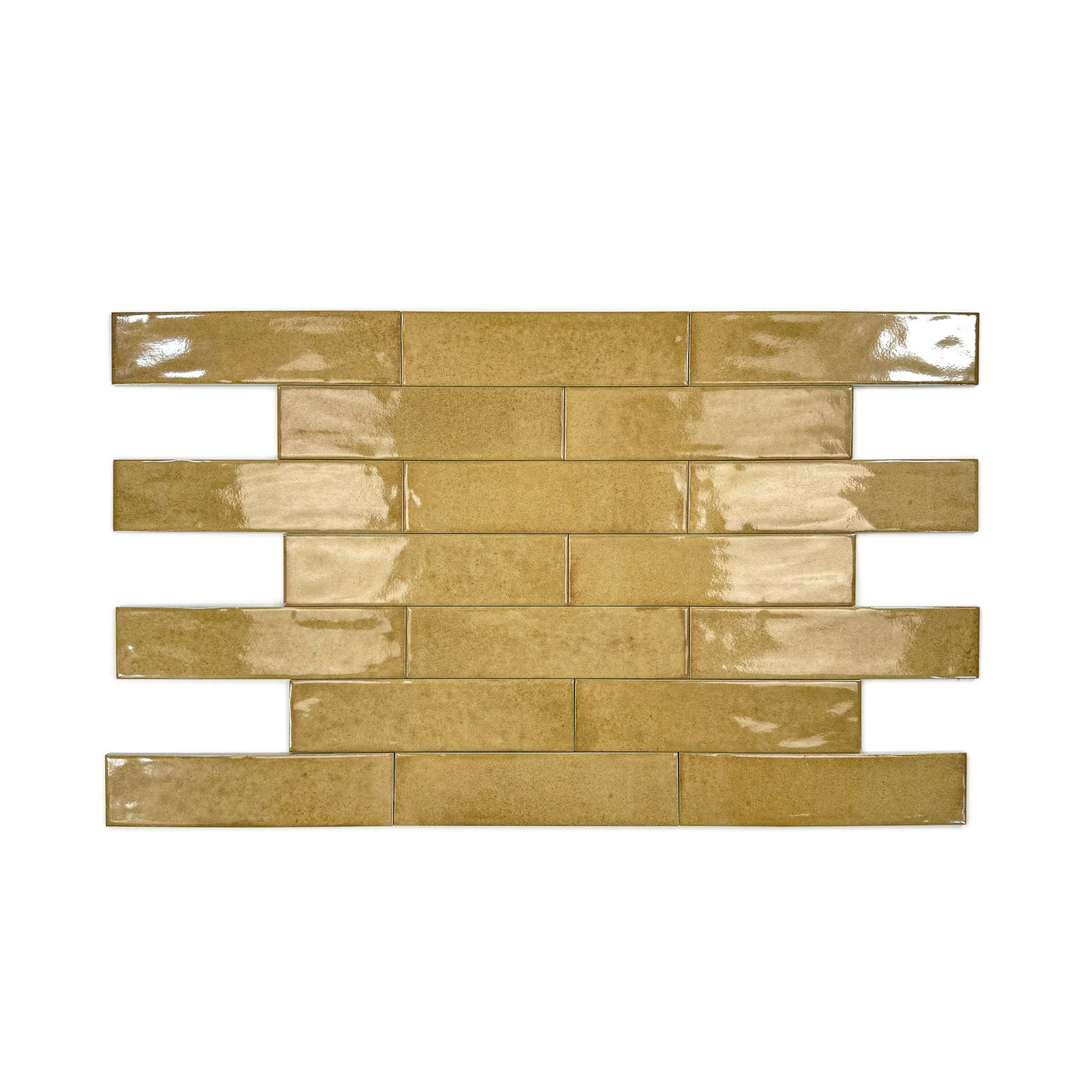 Amalfi Dawn Series Peanut Brown Glossy Porcelain Artisanal Tile