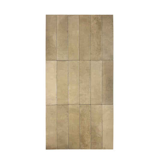 Amalfi Dawn Series  Light Brown & Peanut Brown Mixed Matte Porcelain Artisanal Tile