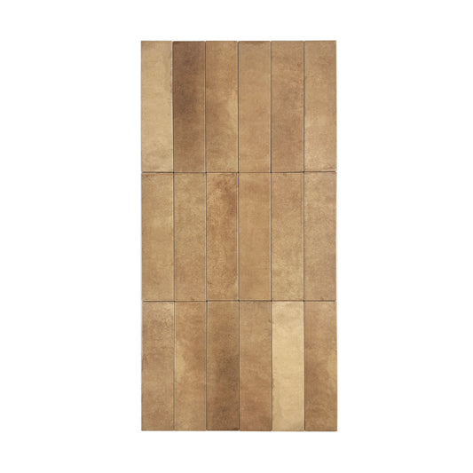 Amalfi Dawn Series  Light Coffee Brown Matte Porcelain Artisanal Tile