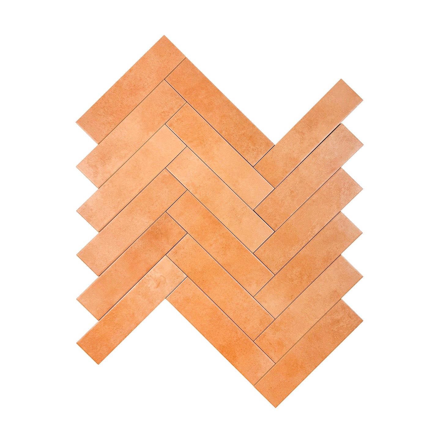 Amalfi Dawn Series Tangerine Orange Matt Porcelain Artisanal Tile